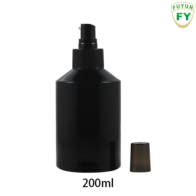Fuyun In stock 200ml Empty Color Glass Cosmetic Lotion Serum Skincare Pump Bottle