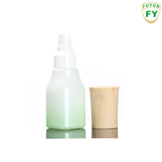 Fuyun In stock 40ml 100ml 120ml Square Containers Suit Glass Bottle and Jar