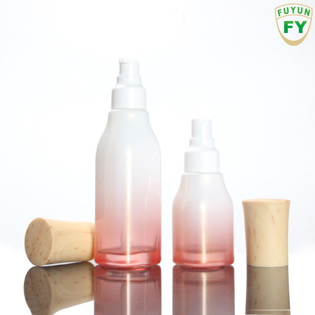 Fuyun In stock 50g 40ml 100ml 120ml Empty Cosmetic Personal Skincare Glass Bottle Sets and Cream Jars