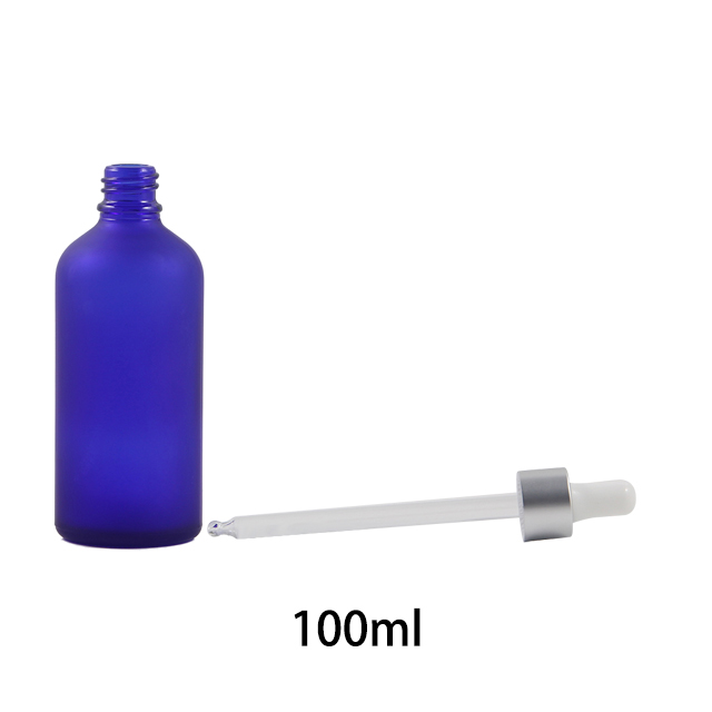 Fuyun In stock 5ml/10ml/15ml/20ml/30ml/50ml/100ml cosmetic packaging frosted purple glass dropper bottles