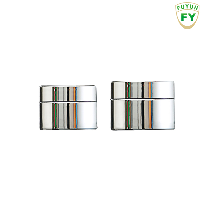 Fuyun In stock 5ml / 10ml / 20ml / 30ml / 50ml popular fancy design variety of sized shiny silver color glass jar