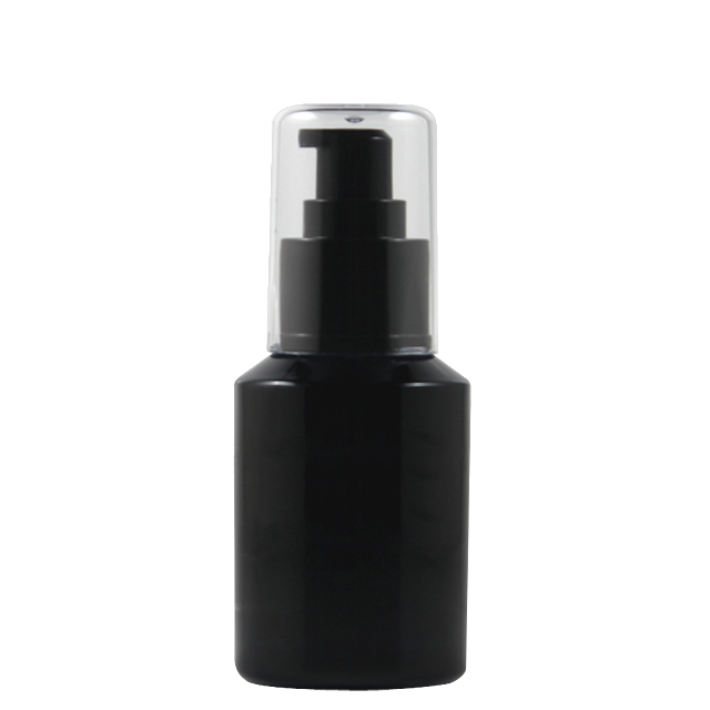 Fuyun In stock packaging 15ml/30ml/60ml/125ml/200ml empty black serum cosmetic glass lotion bottle