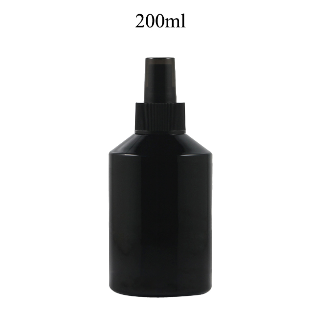 Fuyun In stock packaging 15ml/30ml/60ml/125ml/200ml empty black serum cosmetic glass lotion bottle