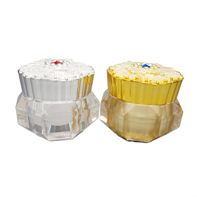 Fuyun Low Moq 15g Mini Color Seal Acrylic Cosmetic Jar Luxury Eye Cream Empty Jar