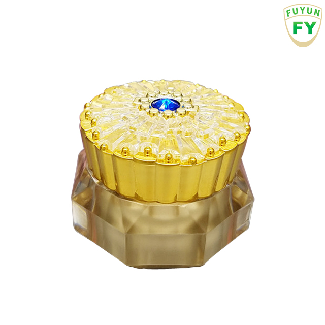 Fuyun Low Moq 15g Mini Color Seal Acrylic Cosmetic Jar Luxury Eye Cream Empty Jar