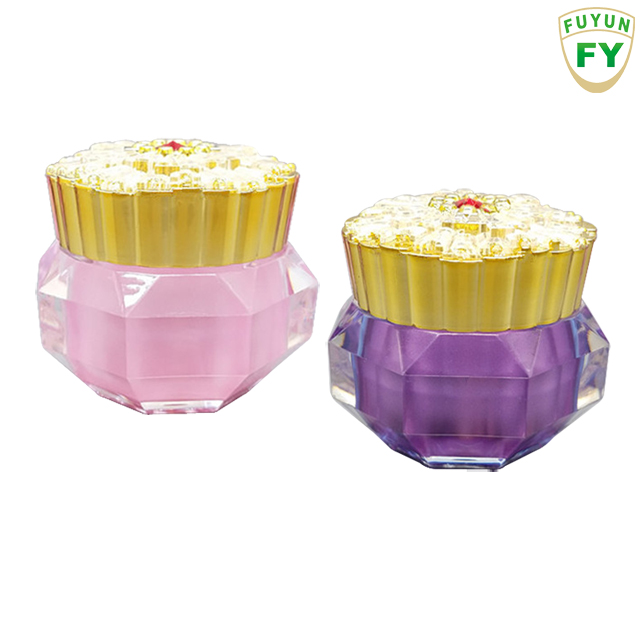 Fuyun Low Moq 15g Mini Color Seal Acrylic Cosmetic Jar Luxury Eye Cream Empty Jar