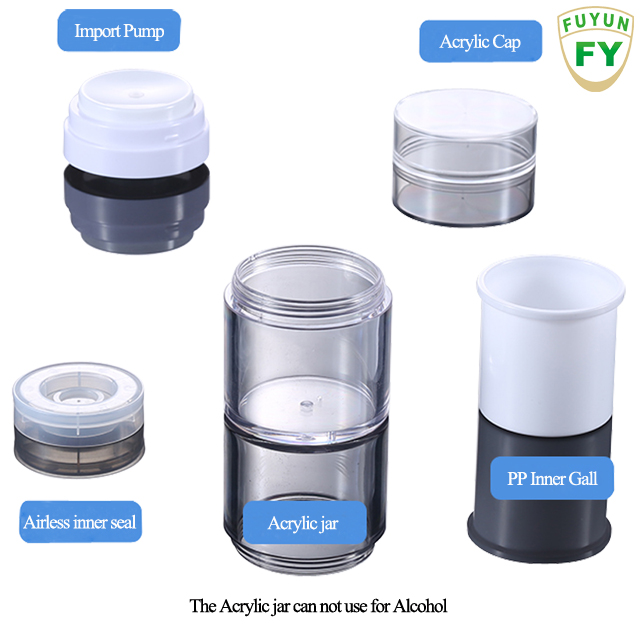 Fuyun Low Moq 30g Empty Round Acrylic Cosmetic Skin Care Cream Jar