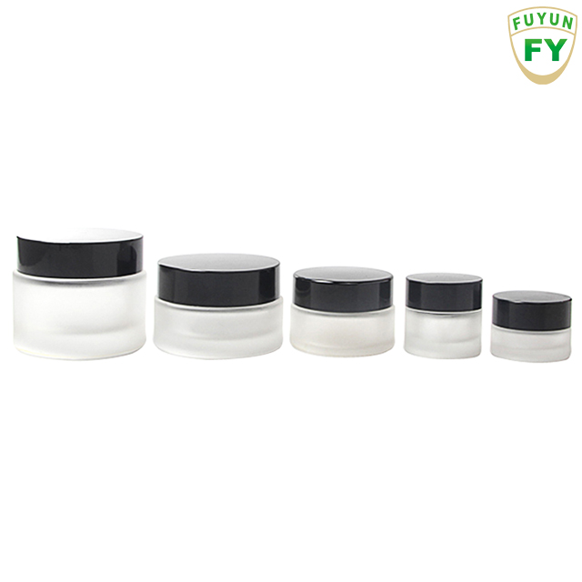 Fuyun Low Moq 5g Mini Cosmetic Packaging Frosted Eye Face Cream Glass Jar with Lid