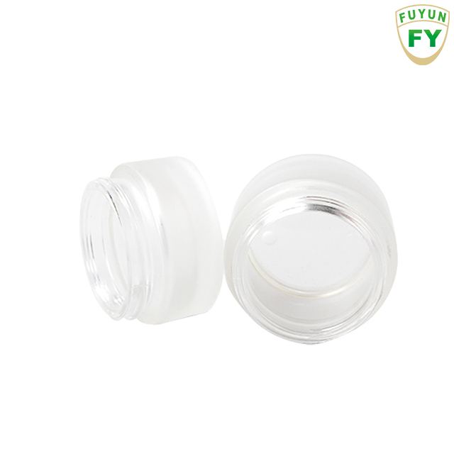 Fuyun Low Moq 5g Mini Cosmetic Packaging Frosted Eye Face Cream Glass Jar with Lid