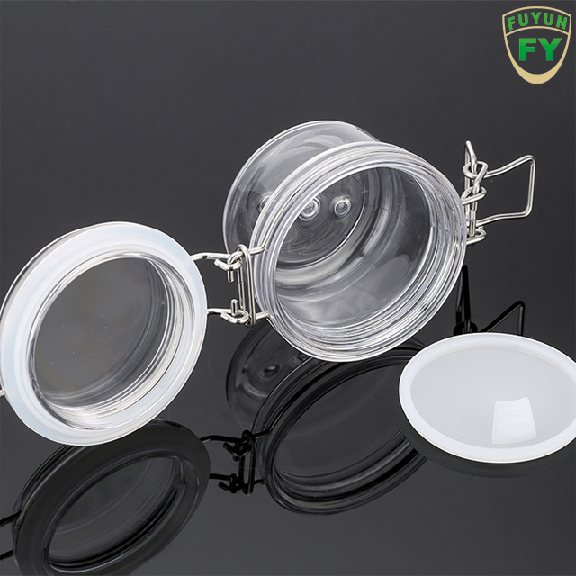 Fuyun MOQ 1pcs 120ml plastic jar,food storage container, candy jar