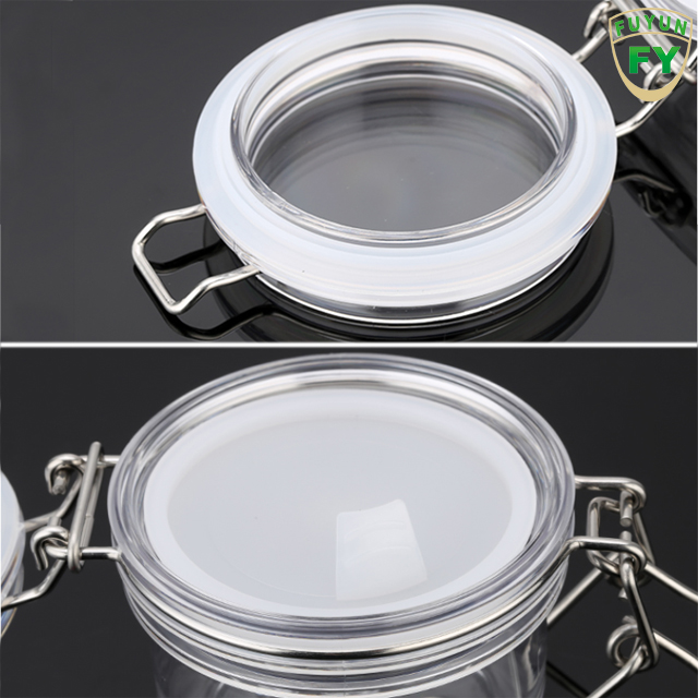 Fuyun MOQ 1pcs 120ml plastic jar,food storage container, candy jar