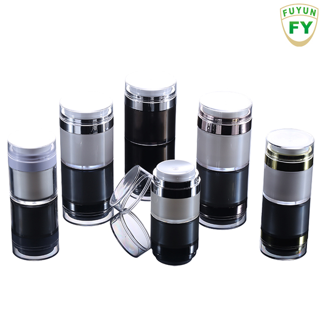 Fuyun MOQ 1pcs New design factory price 50ml empty Acrylic airless pump cream jar 50g for cosmetic packaging