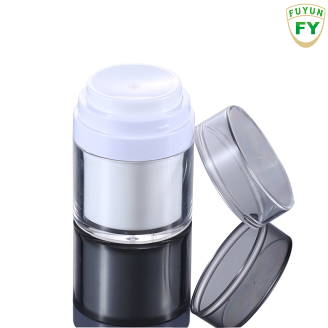 Fuyun MOQ 1pcs New design factory price 50ml empty Acrylic airless pump cream jar 50g for cosmetic packaging
