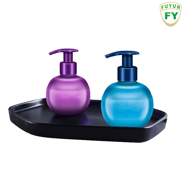 Fuyun NEW PET 220g round ball toothpaste plastic pump bottles light bulb lotion bottles