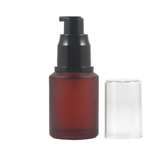 Fuyun No MOQ 15ml/30ml/60ml/125ml/200ml stocked wholesale frosted red color spray pump lotion bottle