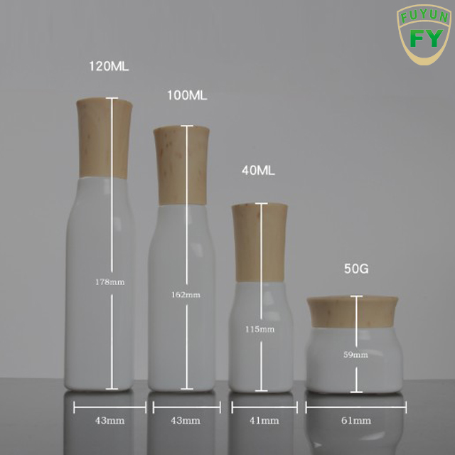 Fuyun No MOQ 40ml 100ml 120ml white bamboo packaging perfume glass spray bottles