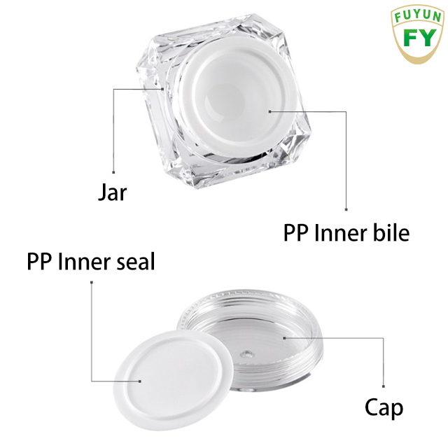Fuyun No MOQ 5g 10g 15g small fancy shape cosmetic container cream jar