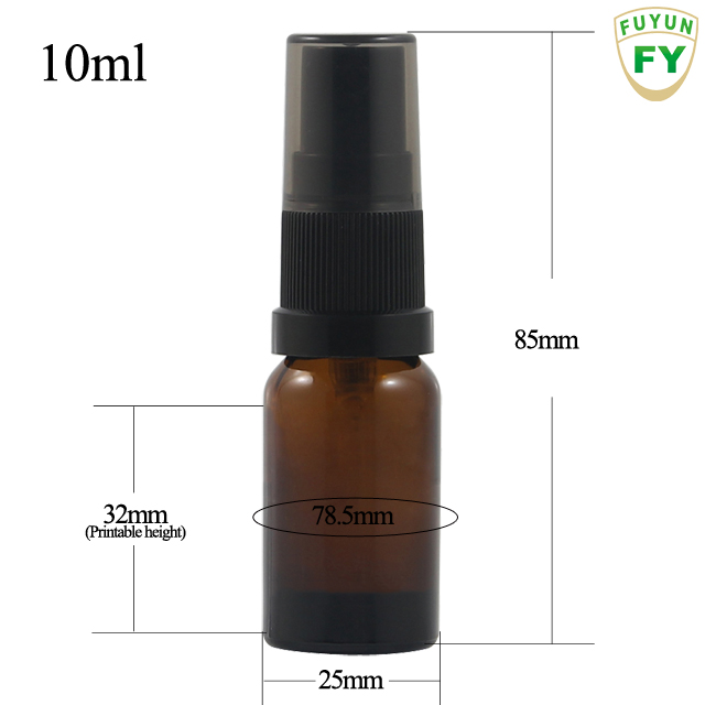 Fuyun No MOQ 5ml 10ml 15ml 20ml 30ml 50ml 100ml brown pressure pump spray glass bottle