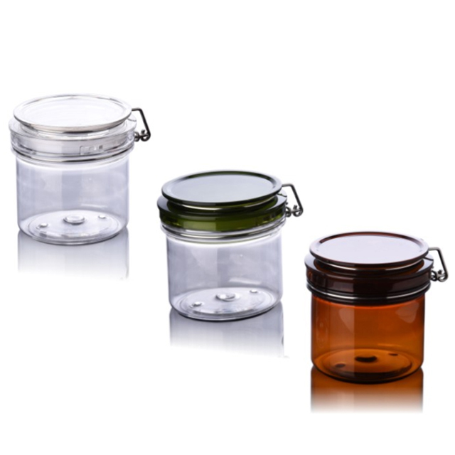 Fuyun Plastic Pet Can Lid Luxury Cream Airtight Plastic Cosmetic Jar