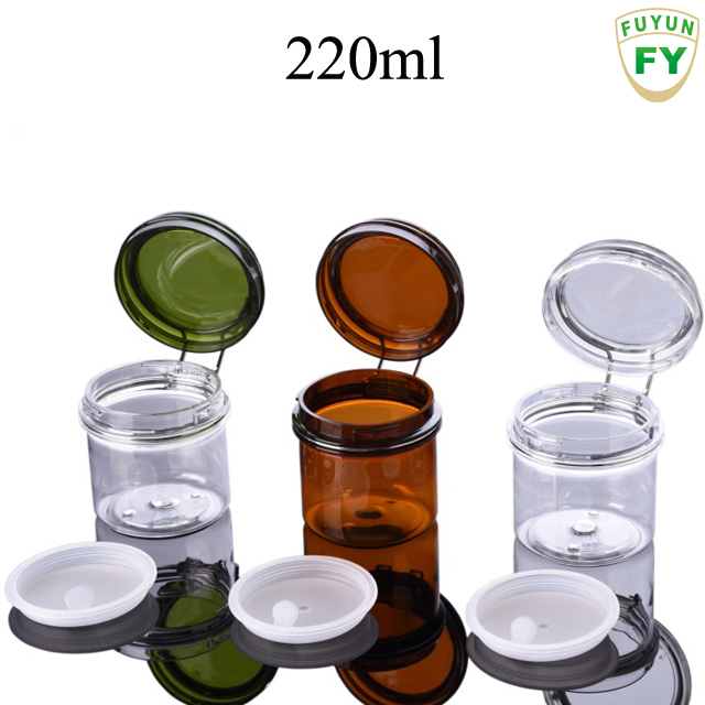 Fuyun Plastic Pet Can Lid Luxury Cream Airtight Plastic Cosmetic Jar