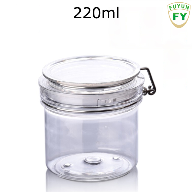 Fuyun Plastic Pet Can Lid Luxury Cream Airtight Plastic Cosmetic Jar