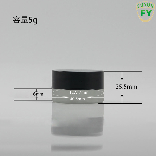 Fuyun Quick Shipping 5g Mini Screw Cap Glass Container Cosmetics Cream Jars for Skin Care