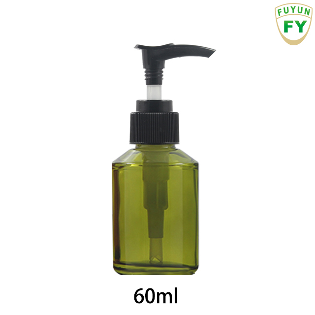 Fuyun Quick Shipping 60ml empty frosted color makeup foundation glass pump bottle
