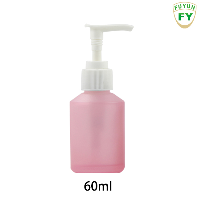 Fuyun Quick Shipping 60ml slant shoulder cosmetic pump glass bottle