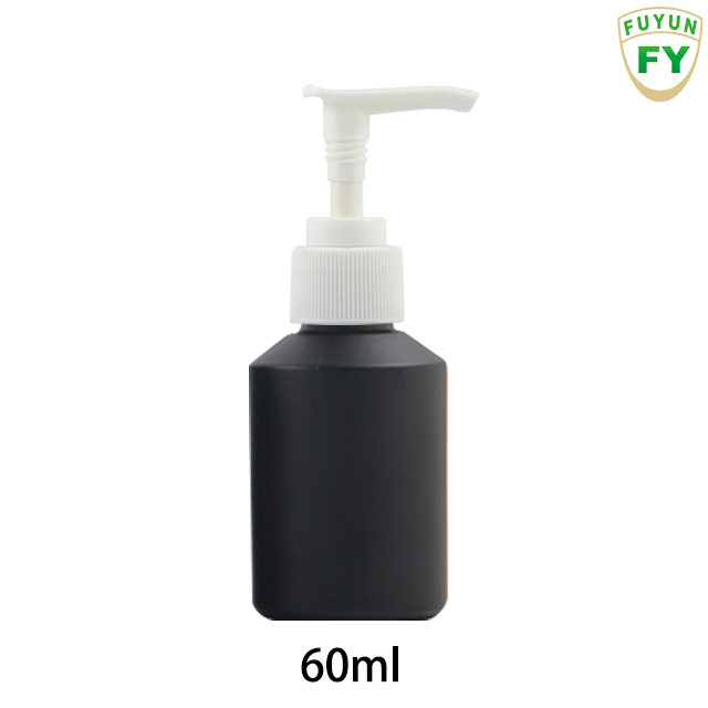 Fuyun Quick Shipping 60ml slant shoulder cosmetic pump glass bottle