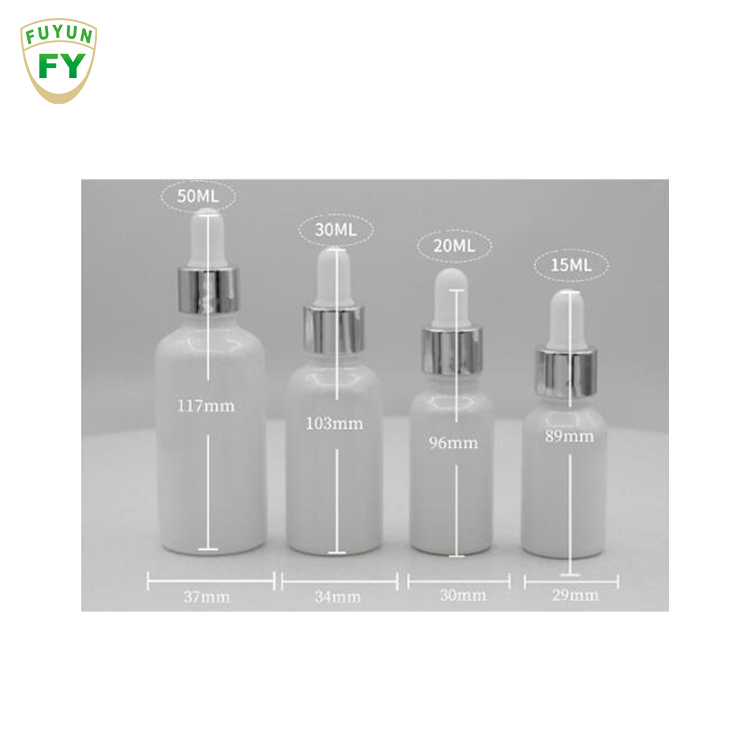 Fuyun Ready to Ship 15ml 20ml 30ml 50ml Fancy Frosted Glass Essential Oil Dropper Bottle