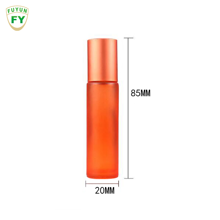 Fuyun Ready to Ship Colorful 10ml Glass Roller Bottle Essential Oil Perfume Bottles