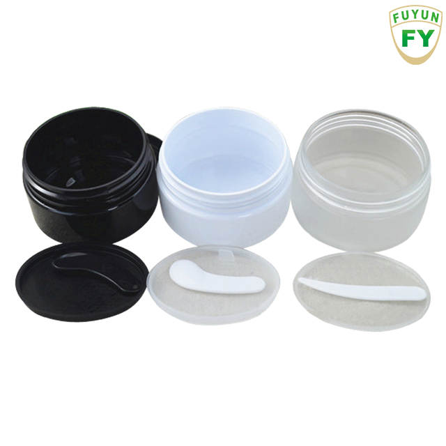 Fuyun Ready to ship 100g empty black/white plastic pet jar with screw cap