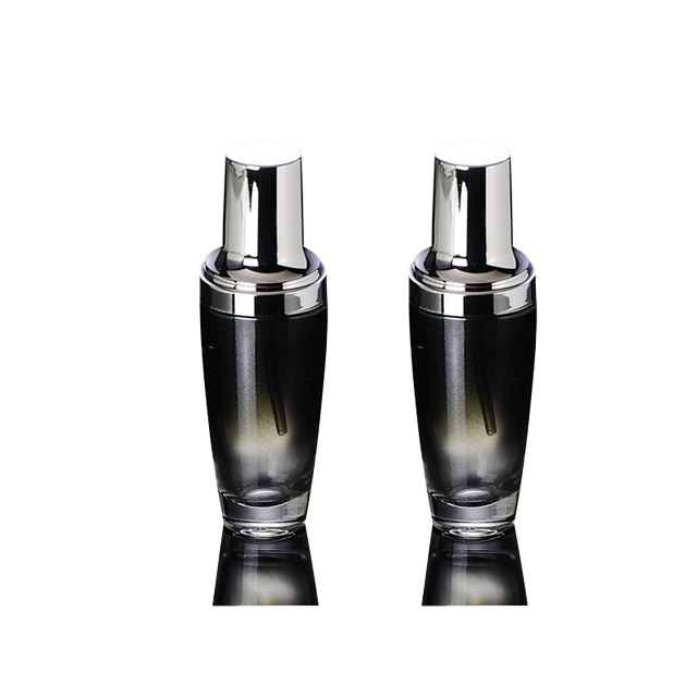 Fuyun Ready to ship Customized logo luxury empty 30ml 50ml 100ml 120ml Gradient glass lotion pump bottles and 20g 30g 50g jar