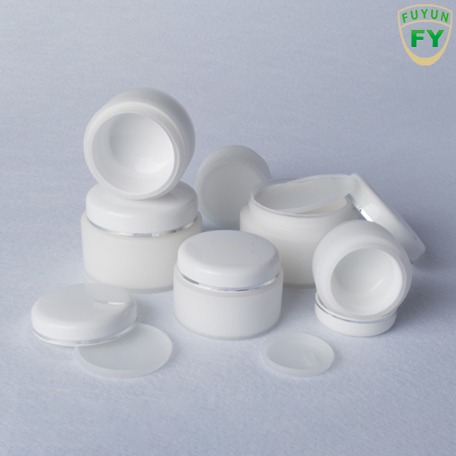 Fuyun Ready to ship Factory Supply 15g/30g/50g Personal Cosmetic Double Wall Plastic PP Cream Jar