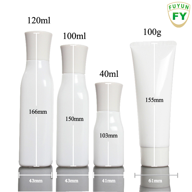 Fuyun Ready to ship New set fancy wholesale cosmetic skin care bottles and face cream bottle set