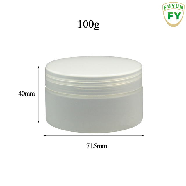Fuyun Ready to ship elegant frosted 100g pet cream jar for facial
