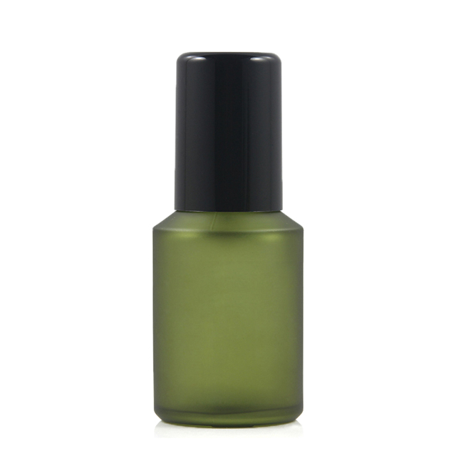 Fuyun Ready to ship hot sale cylinder 60ml empty lotion pump glass bottle for skin care