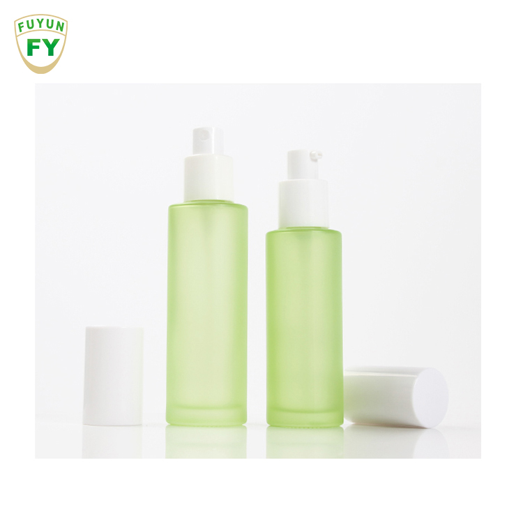 Fuyun Round Empty Frosted Glass Spray Bottle 20ml 30ml 40ml 60ml 100ml 120ml Skincare Toner Bottle