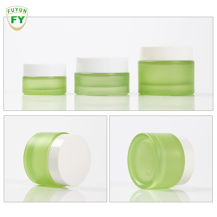 Fuyun Round Empty Frosted Glass Spray Bottle 20ml 30ml 40ml 60ml 100ml 120ml Skincare Toner Bottle