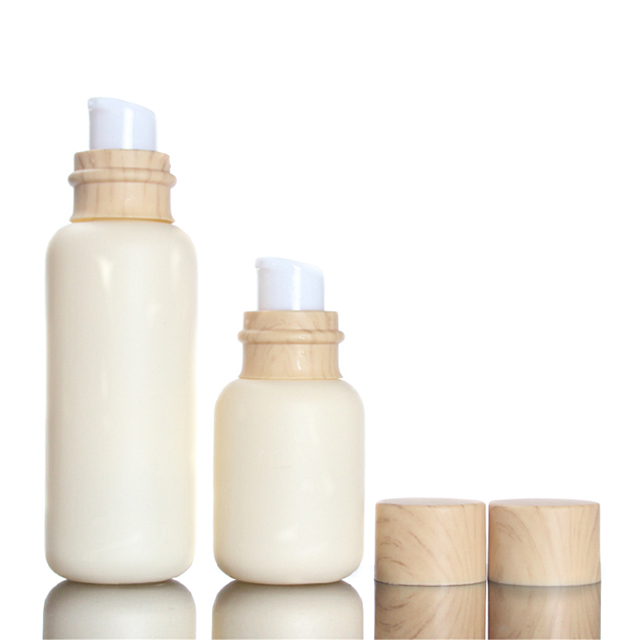 Fuyun SUPER SEPTEMBER new designs cosmetics containers and packaging bamboo skin care packaging cream jars glass lotion bottle