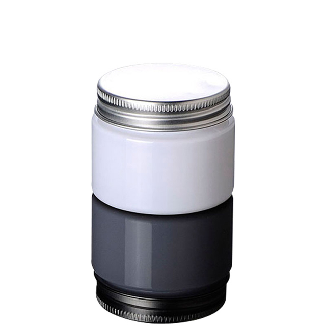 Fuyun Silver Aluminum Lid 50g PET Empty Plastic Cosmetic Jars Packaging