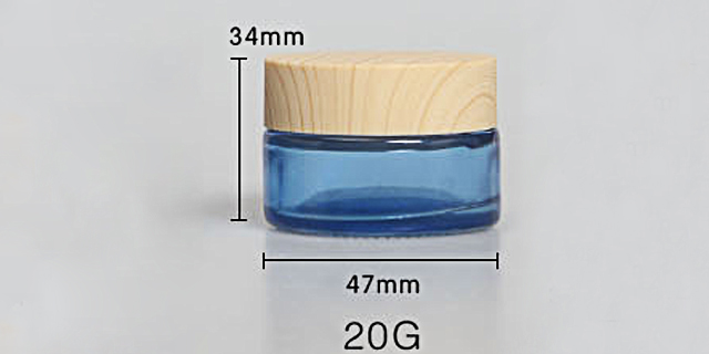 Fuyun Skin Care Cream Containers Cosmetic Frosted Glass Jars Cosmetic Containers with Childproof Bamboo