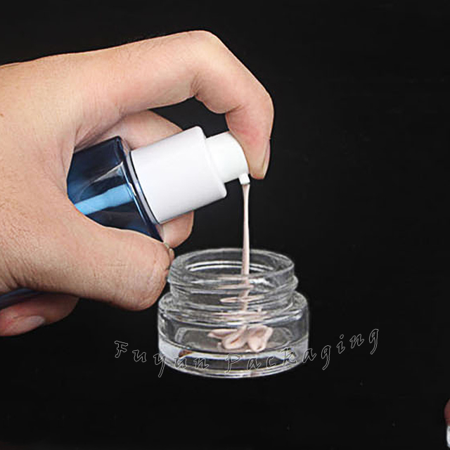 Fuyun Skin Care Cream Containers Cosmetic Frosted Glass Jars Cosmetic Containers with Childproof Bamboo