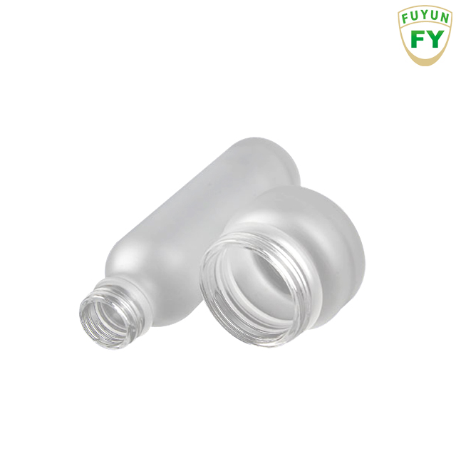 Fuyun Small Order 150ml Bamboo Lid Cosmetic Skin Care Bottle Glass Jars Bottfor Face Cream Toner