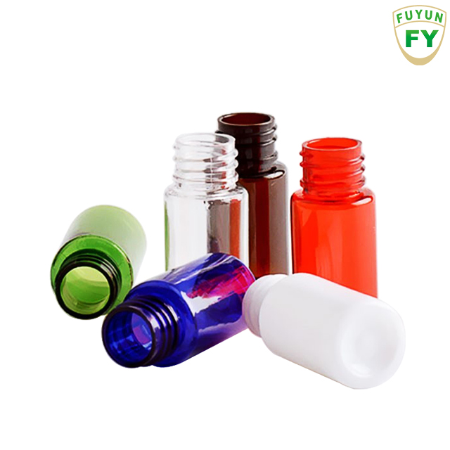 Fuyun Small order 10ml transparent / white / blue / red / green / brown color plastic empty bottle with sprayer pump