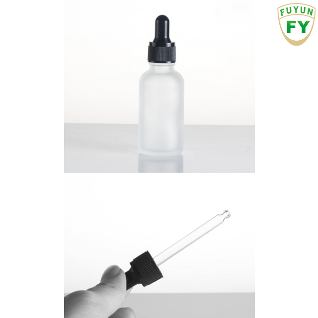 Fuyun Small order empty 30ml frosted glass bottle for essential oil