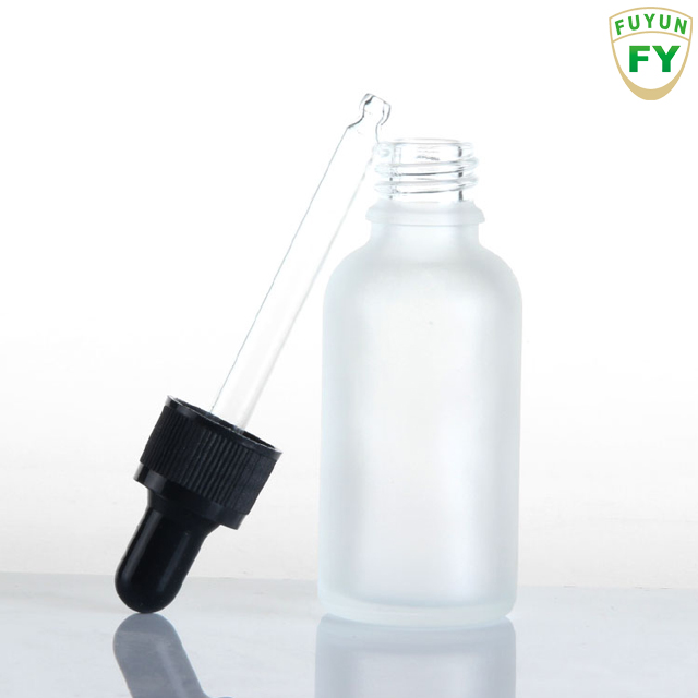 Fuyun Small order empty 30ml frosted glass bottle for essential oil