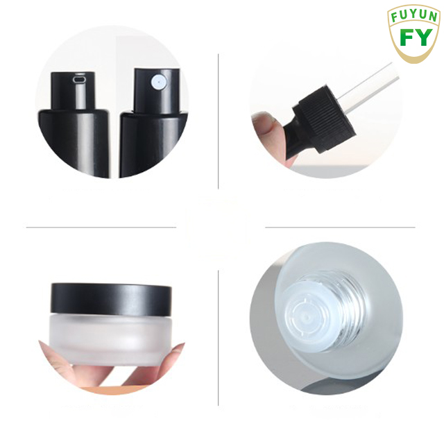 Fuyun Small order empty 30ml frosted glass bottle for essential oil