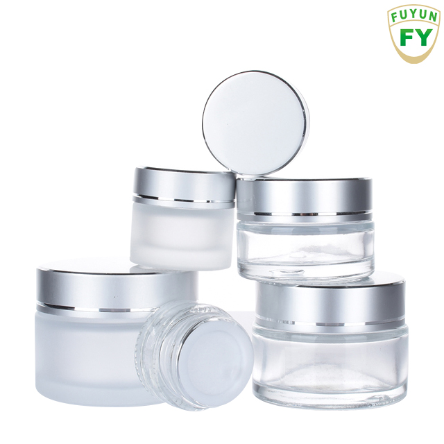Fuyun Small order wholesale 5g 10g 15g 20g 30g 50g cream cosmetic glass jar