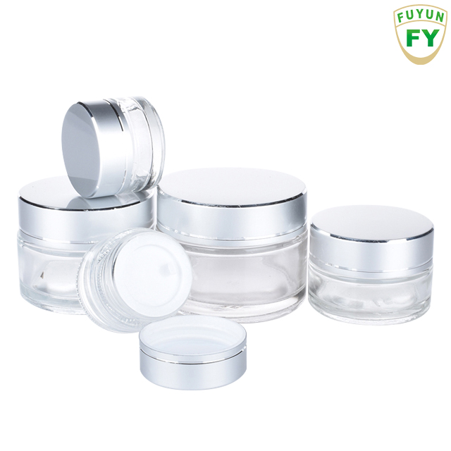 Fuyun Small order wholesale 5g 10g 15g 20g 30g 50g cream cosmetic glass jar